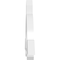 Ekena Millwork Ericson Architectural Grade PVC Gable Bracket, 36"W x 16 1/2"H x 2"D x 4"F, 11/12 Pitch GBP036X17X0204ERI00 - alternate 4